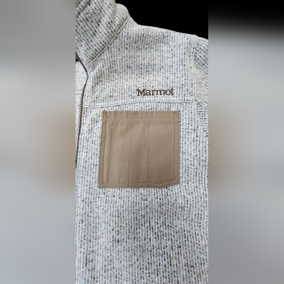 Marmot Men's Gilcrest Upcycle Wool Blend Sweater Jacket NWT sz Large - Picture 4 of 10